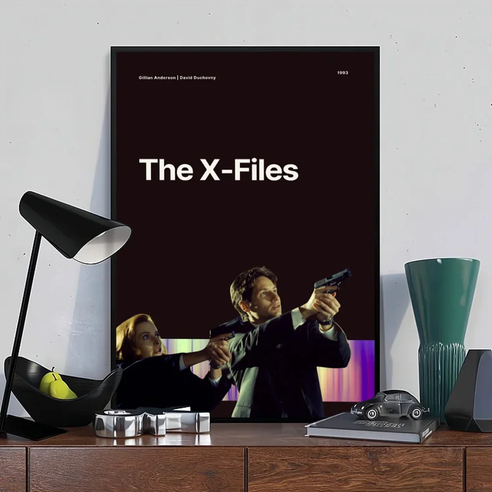 أريد أن أصدق ملصقات فيلم X ملتقطة ، ملصق حائط فاخر لغرفة المعيشة ، ديكور بار ، عتيق