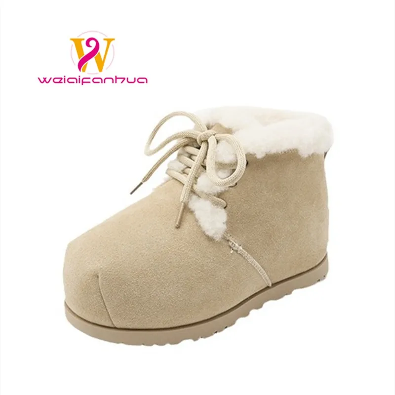 

Women's Boots 2025 New Style Snow Boots, Women's Retro Suede Leather Bread Shoes, Warm Ankle Boots for Women Shoes High
