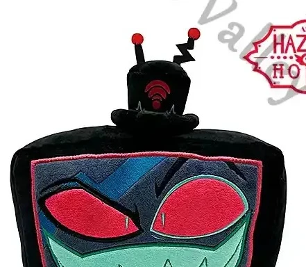 

Genuine Vox Anime Hazbin Hotel Alastor Cosplay Fluffy Sitting Posture Cotton Maumet Cartoon Puppet Throw Pillow Birthday Gift