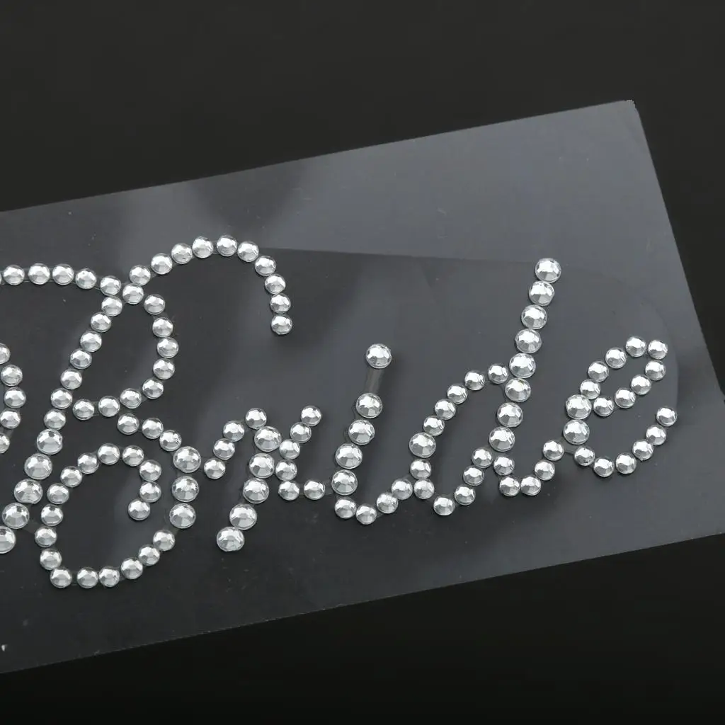 Paquete de pegatinas de diamantes de imitación para novia y dama de honor, calcomanía con motivo de transferencia, despedida de soltera, 4-6 paquetes