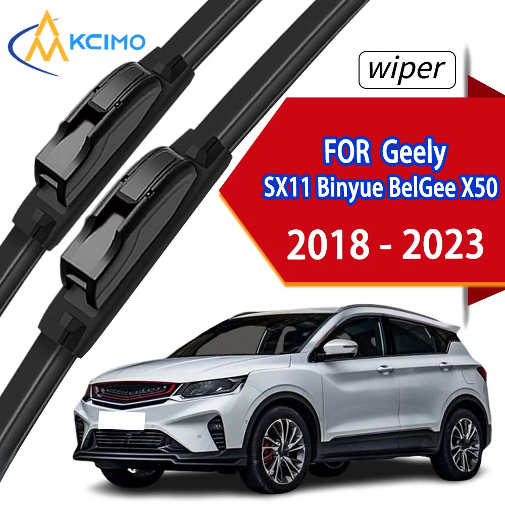 

2Pcs Front Wiper Blades For Geely Coolray SX11 Binyue BelGee X50 2018-2023 Quality Durable Rubber Windscreen Wipers