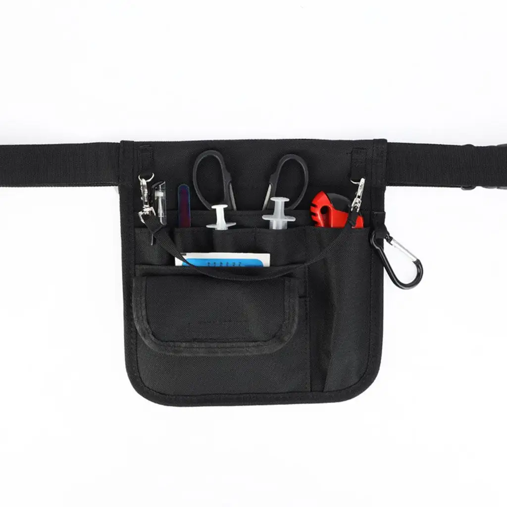 Women Nurse Organizer Belt Waist Bag Pouch Oxford Cloth Medical Supply Storage Fanny Pack with Large Capacity Pocket for Work