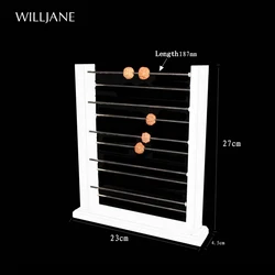 Solid Acrylic Rondelles Rack Trollbeads Charms Beads Earrings Display Stand Holder European Bracelet Jewelry Organizer Showcase