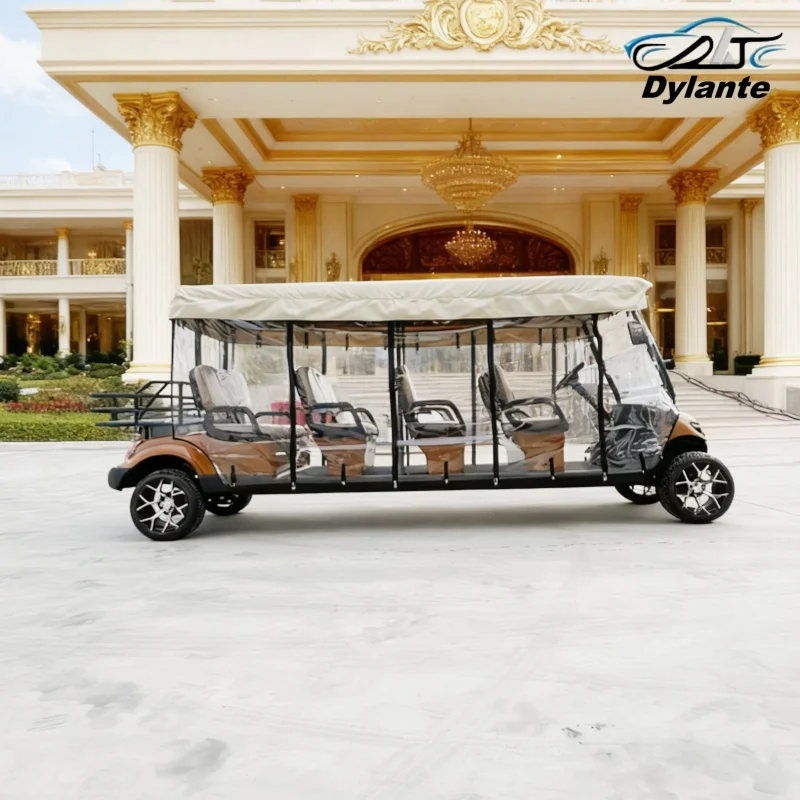 العلامة التجارية رائجة البيع للتخصيص 60 فولت/72 فولت بطارية الرصاص الحمضية تعمل بالطاقة عربة جولف كهربائية 4 مقاعد 5KW/7KW نظام التيار المتناوب عربة الطرق الوعرة
