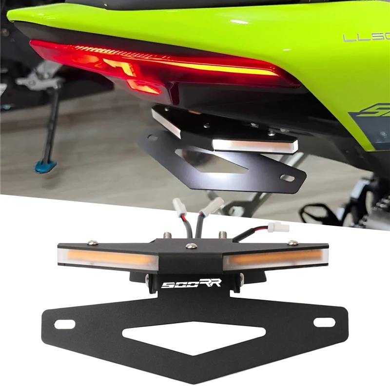 For ZHANGXUE ZX500RR ZX500 ZXMOTO ZX 500RR Motorcycle Integrated License Plate Bracket LED Lights Turn Signal Light