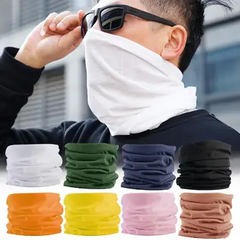 Utdoor spor atkı boyun isıtıcı Unisex kadın erkek tüp yüz eşarp yürüyüş bisiklet yüz başkanı Wrap kapak Bandana Balaclava kafa bandı