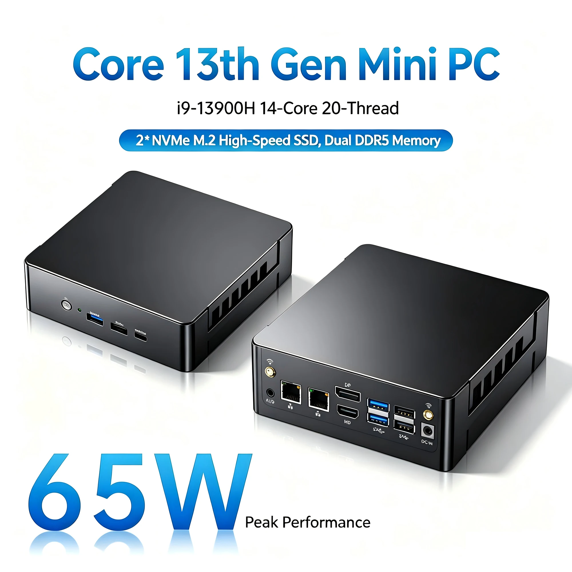 Intel Core I9 13900H Mini Pc - MSECORE MQ12 Mini Gaming PC Intel