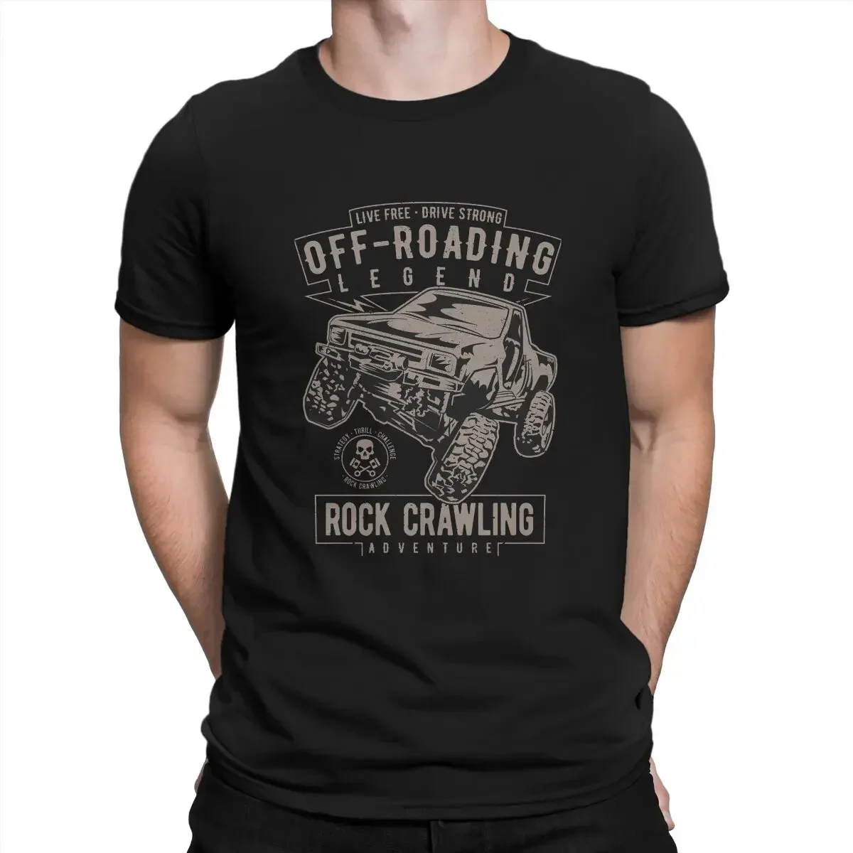 Vintage Tacoma Rock Crawling Legend T-Shirt for Men Round Collar Cotton T Shirts Vintage Truck Short Sleeve Tees 4XL 5XL