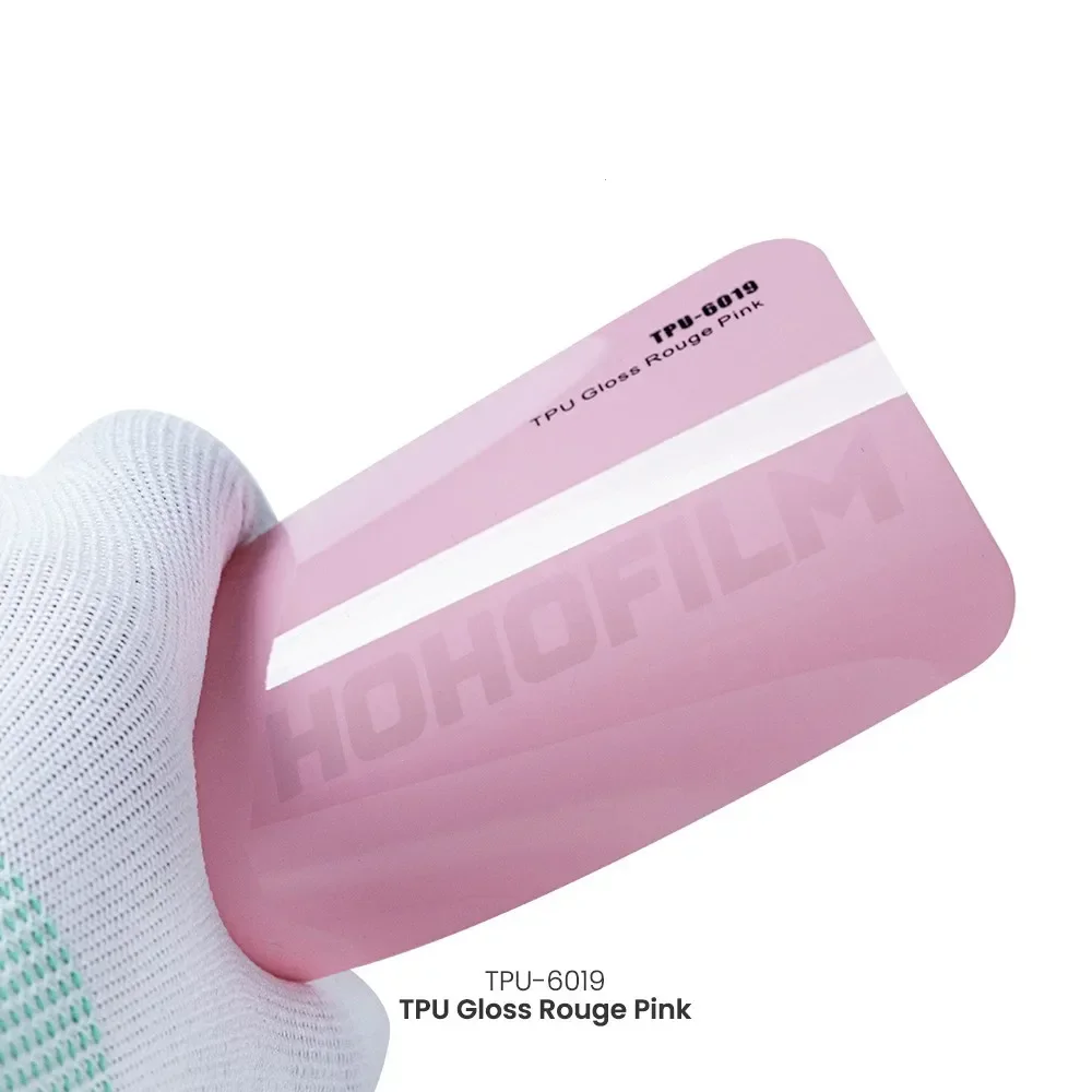 

HOHOFILM 2025 г., 1,52x16 м, рулон, глянцевая, розовая, ТПУ, защитная пленка для краски кузова автомобиля, самовосстанавливающаяся цветная пленка PPF для автомобиля, ТПУ PPF