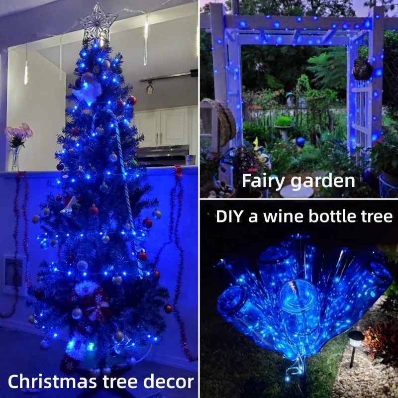 7m LED Solar String Light Outdoor Garden Fairy Light Impermeabile 8 modalità Led Twinkle Lights per matrimoni festivi Party Yard Decor