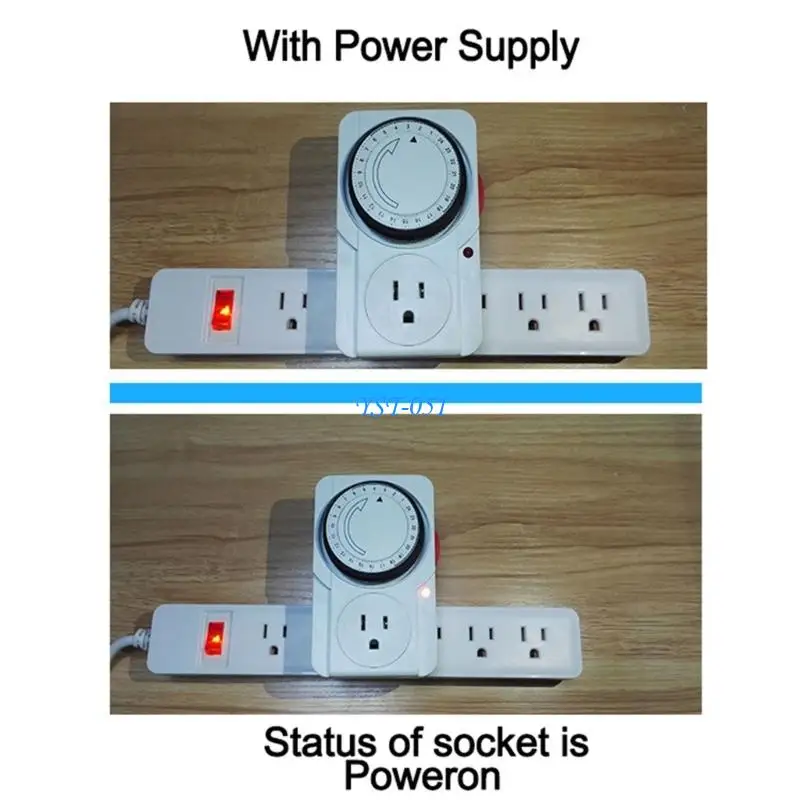 E15A Energy Efficient Mechanical Timer Control Socket UK Compatible 13A Load Timing Power Outlet for Aquariums Plant Light