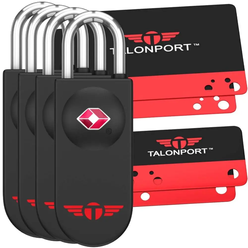 

TSA Locks for Luggage – Keyless Luggage Locks TSA Approved, No Combination Needed, Lifetime Card Keys, Durable Metal Suitcase