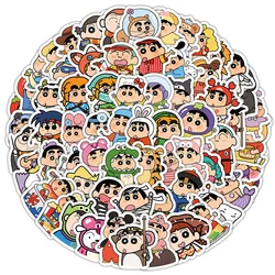 100pcs New Style Crayon Shin-chan Personalized Creative Mobile Phone Skateboard Refrigerator Decoration Stickers