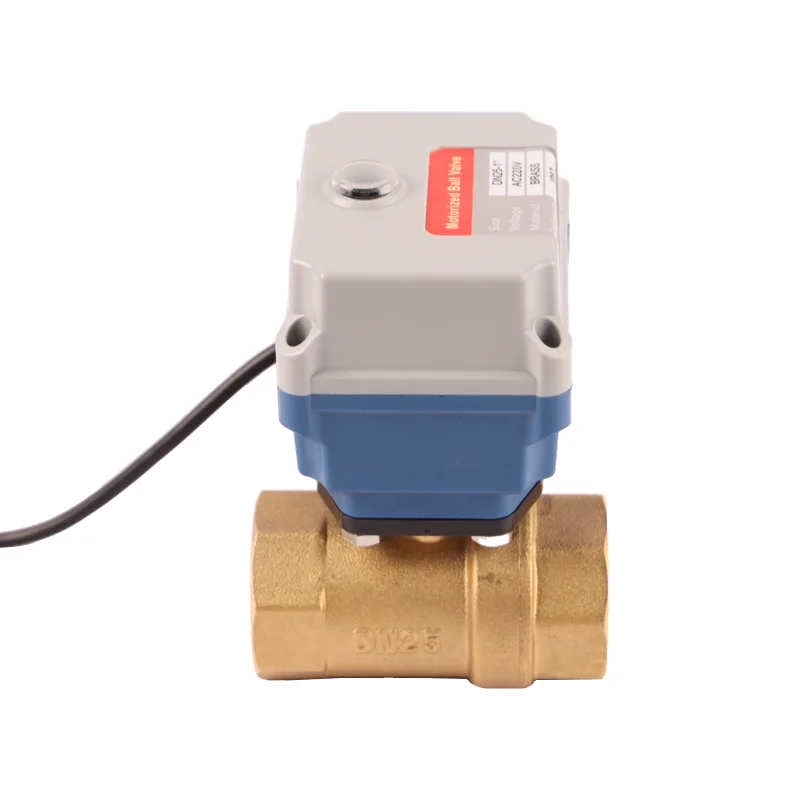 DN15 AC220V 2 Way Brass Electric Motorized Automatic Proportional Water Rotary Actuator Ball Valve