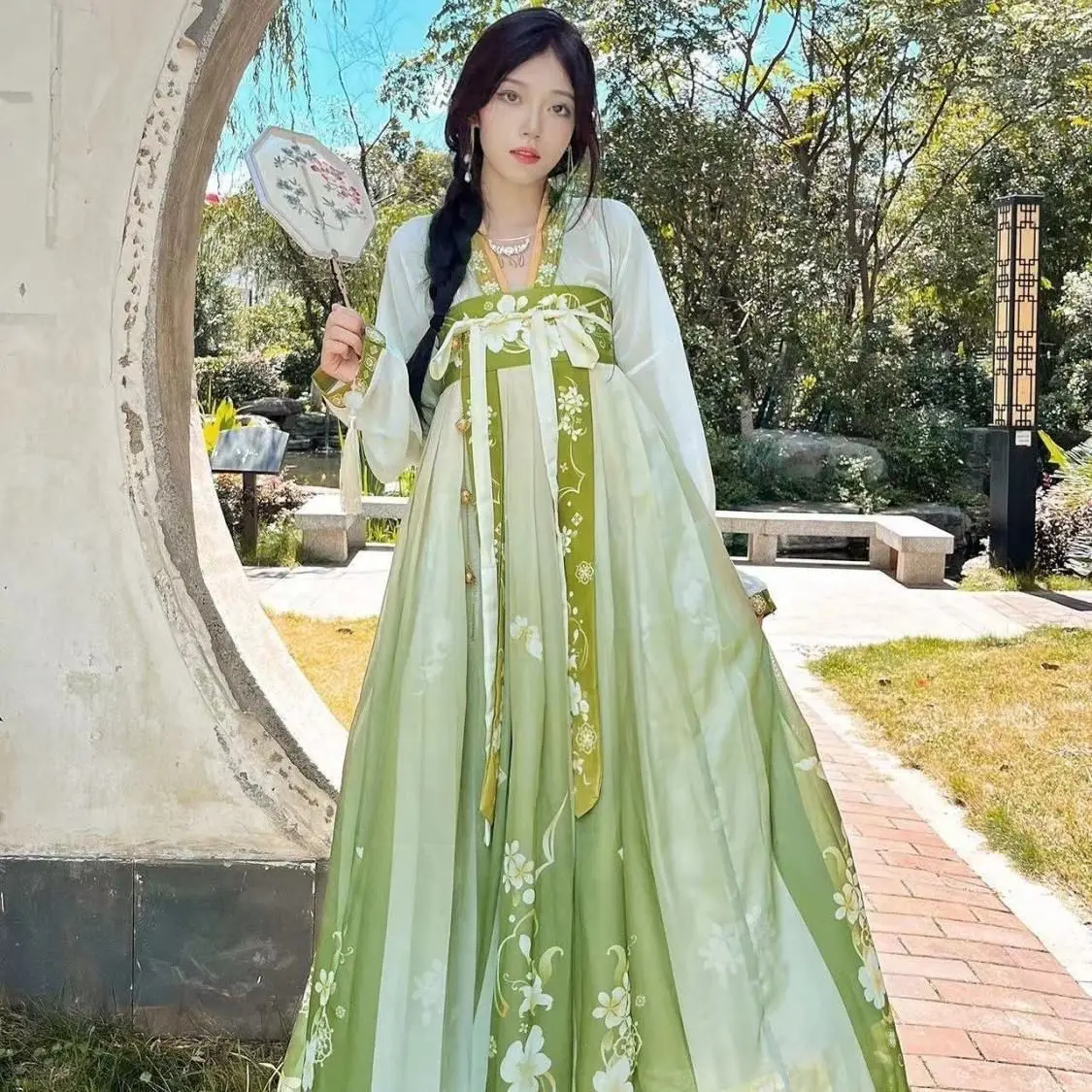 

Chinese Style Elegant Hanfu Dress Set Cosplay Fairy Costume Dress Tang Dynasty Traditional Women Vintage Princess Dance Robes