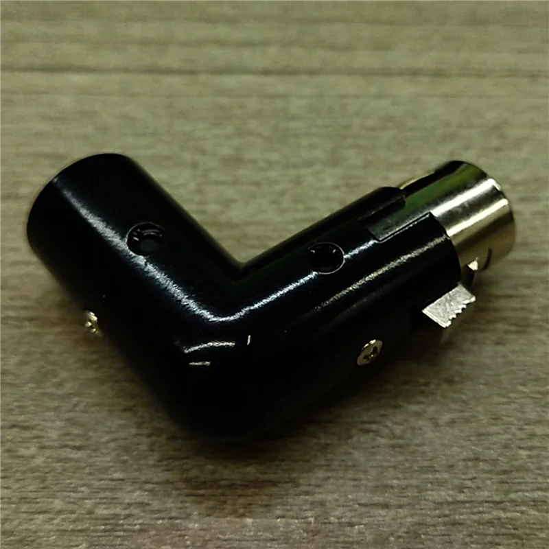 N93R 8Pcs 3Pin XLR Angle Adapter Adjustable Male To Female XLR 90 Degree Adapter 3-Pin Nickel Plating Connector For Audio