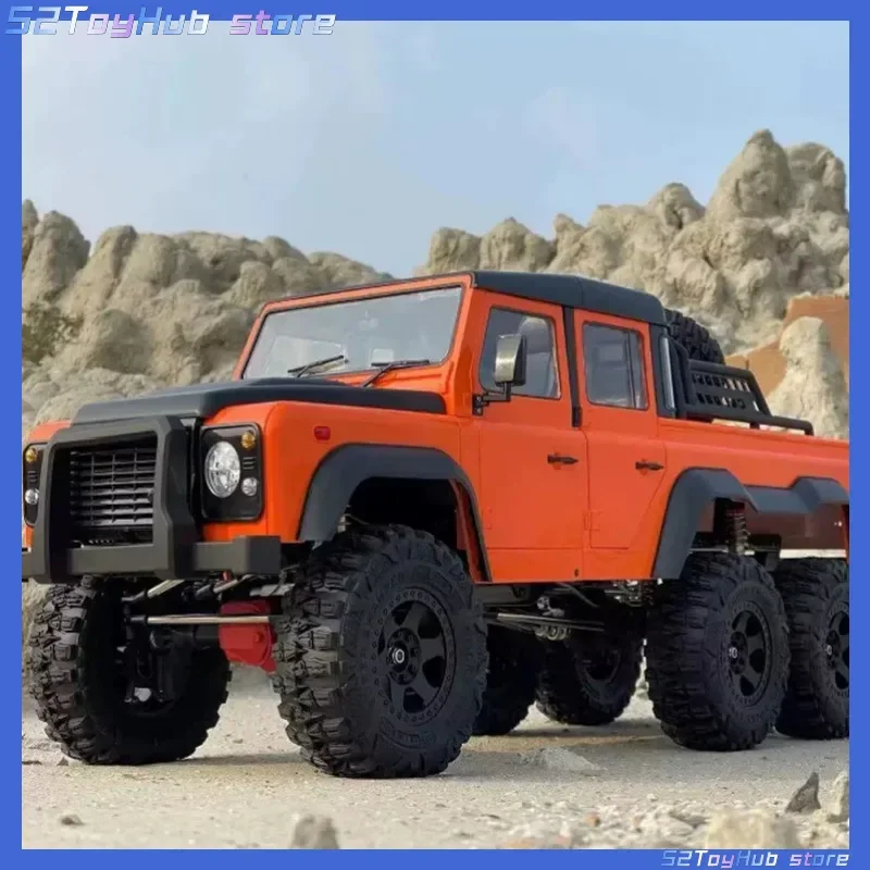Coche teledirigido 1:10 Axx6, coche de escalada con tracción en las seis ruedas, bloqueo diferencial de alta y baja velocidad, vehículo todoterreno Defender 6x6, regalo de Navidad