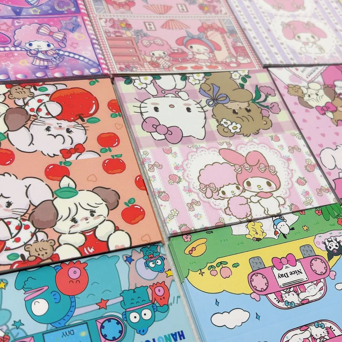 Cartoon Sanrio Pattern Card Packaging Packaging Materials Folding Card Cartoon Mixed Biscuit Rope Small Gift Packaging