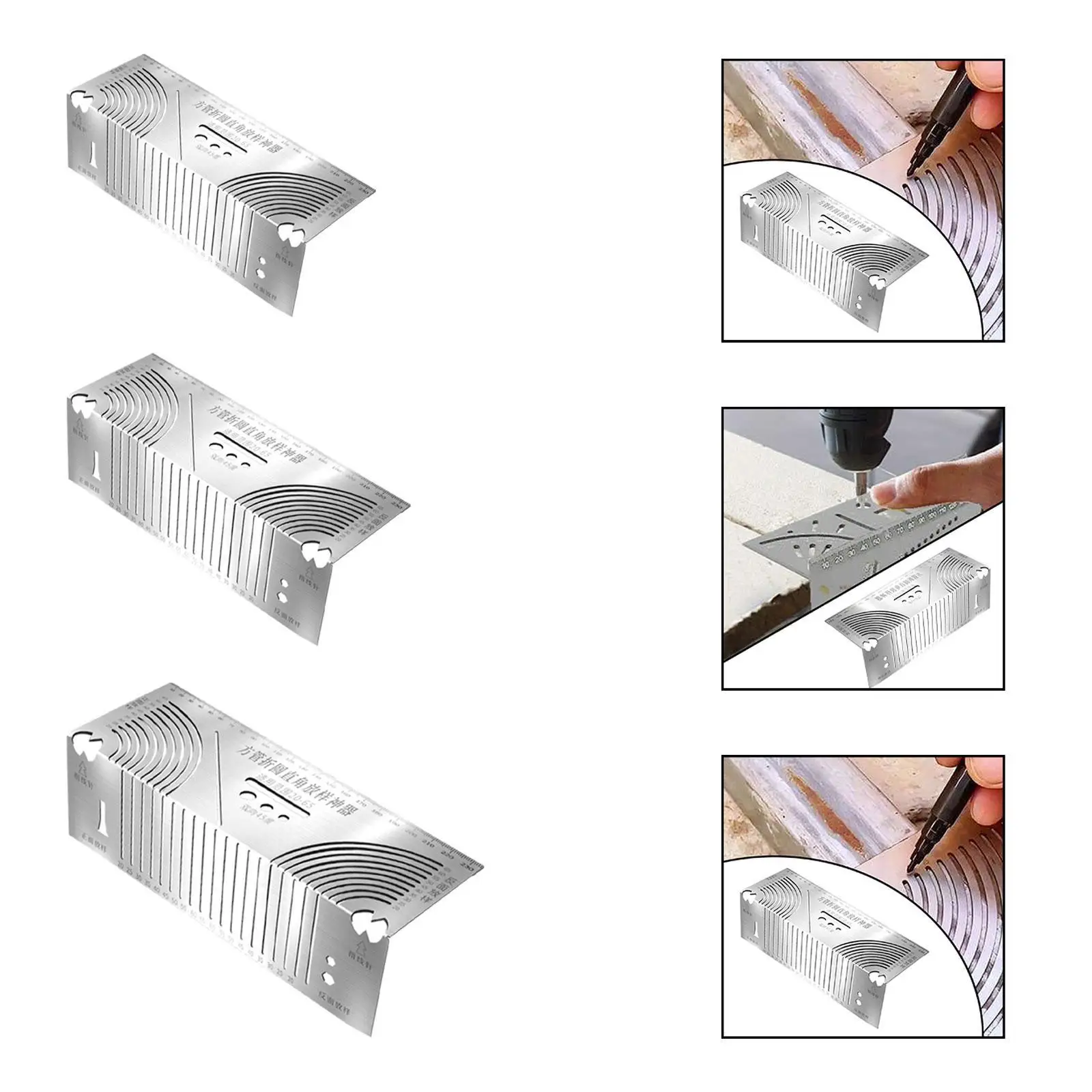 Angle and Marking Tool Multi Functional for Carpentry Metalworking