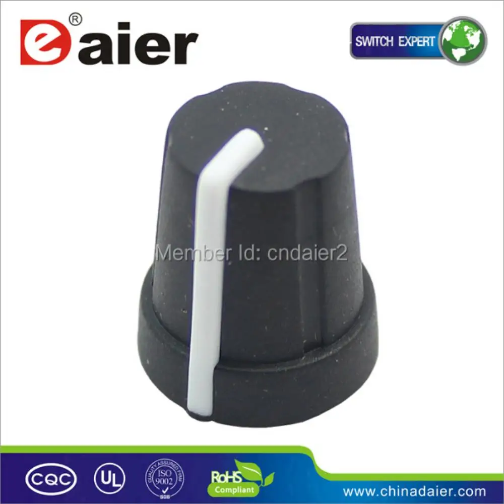 

KN-1516 резиновые ручки DAIER Black 6,0 мм, 18 зубцов