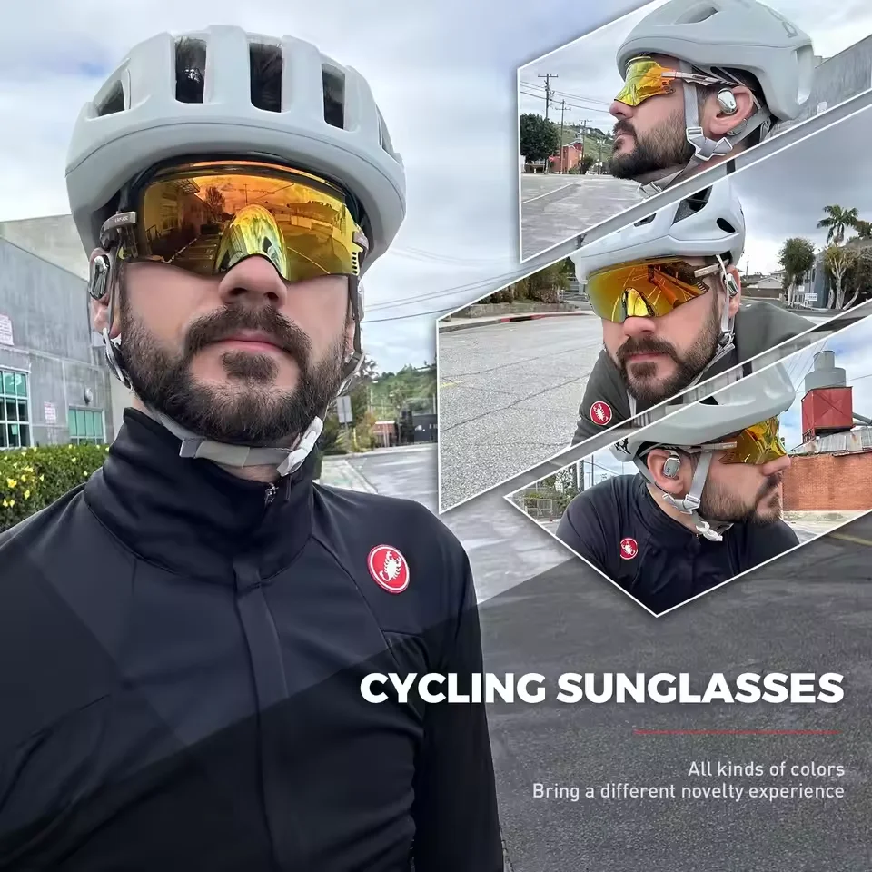 Outdoor Sports Men Women Photochromic Sunglasses Road Mountain Bicycle Cycling Glasses UV400 Protection Goggles Glasses 1 Lens image 2
