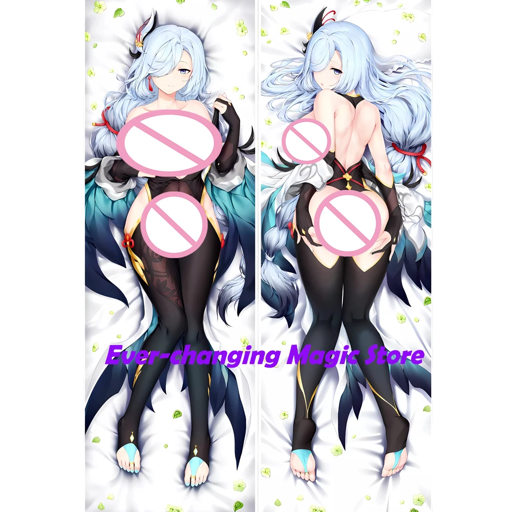 

Dakimakura Genshin Impact Shen He Sexy Hugging Full Body Pillow Case Cushion Cover Home Bedding Decor