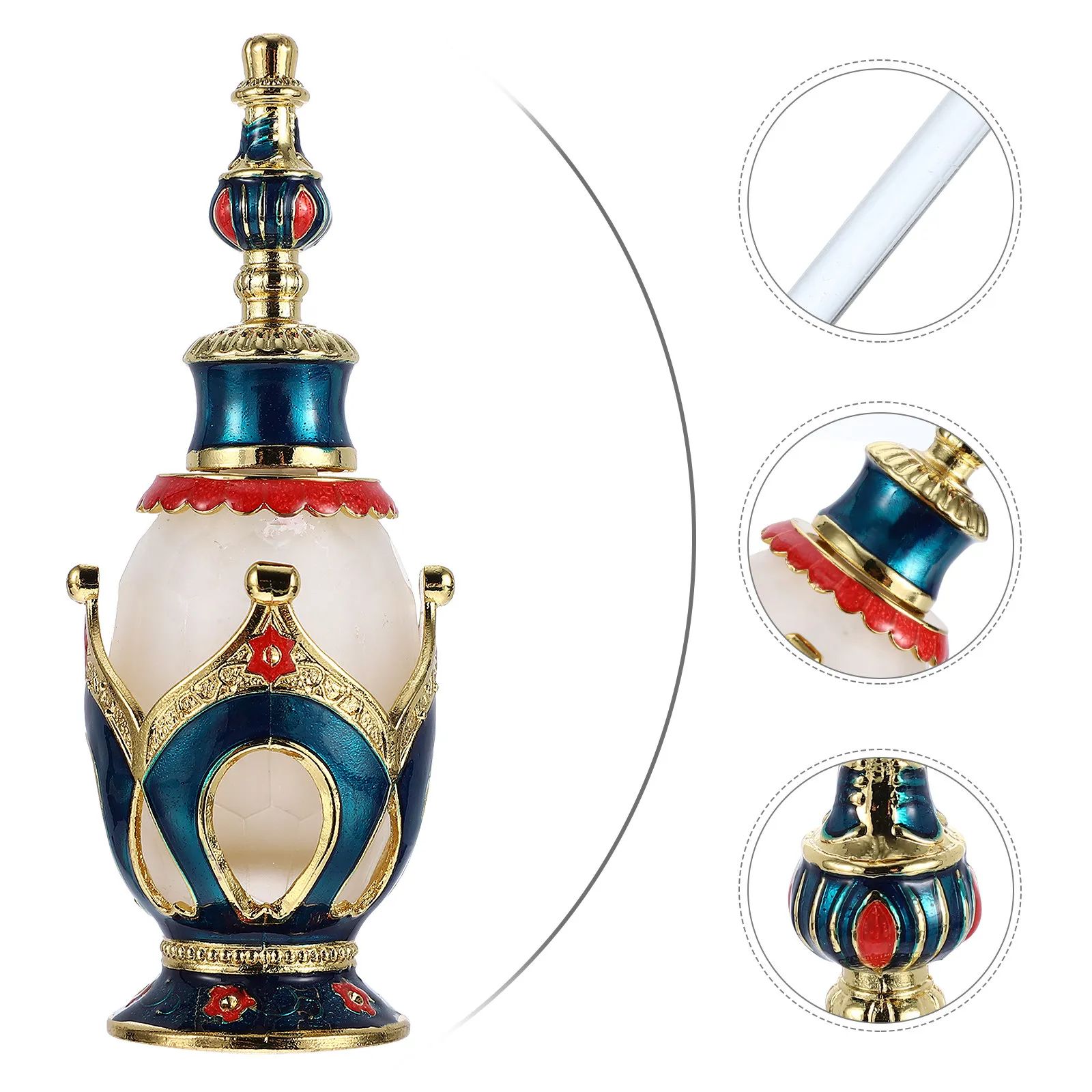 

Флакон для духов из стекла 25 мл, в восточном стиле, элегантный, для хранения масел, для ароматерапии, многоразовый