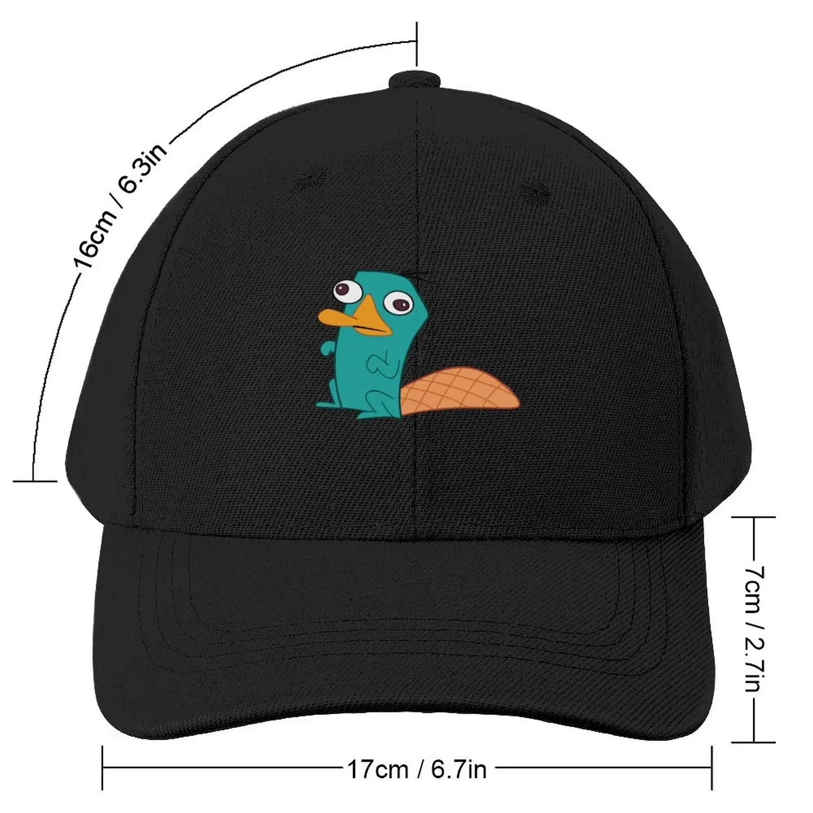 Perry The Platypus Baseball Cap Fishing cap Sunscreen Hat Man For The Sun Men's Luxury Women's