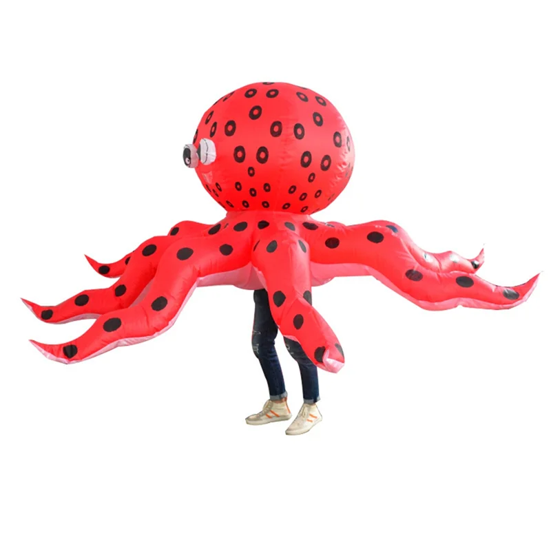 Adult Octopus Inflatable Costume Anime Suit Dress Halloween Cosplay Costumes for Man Woman