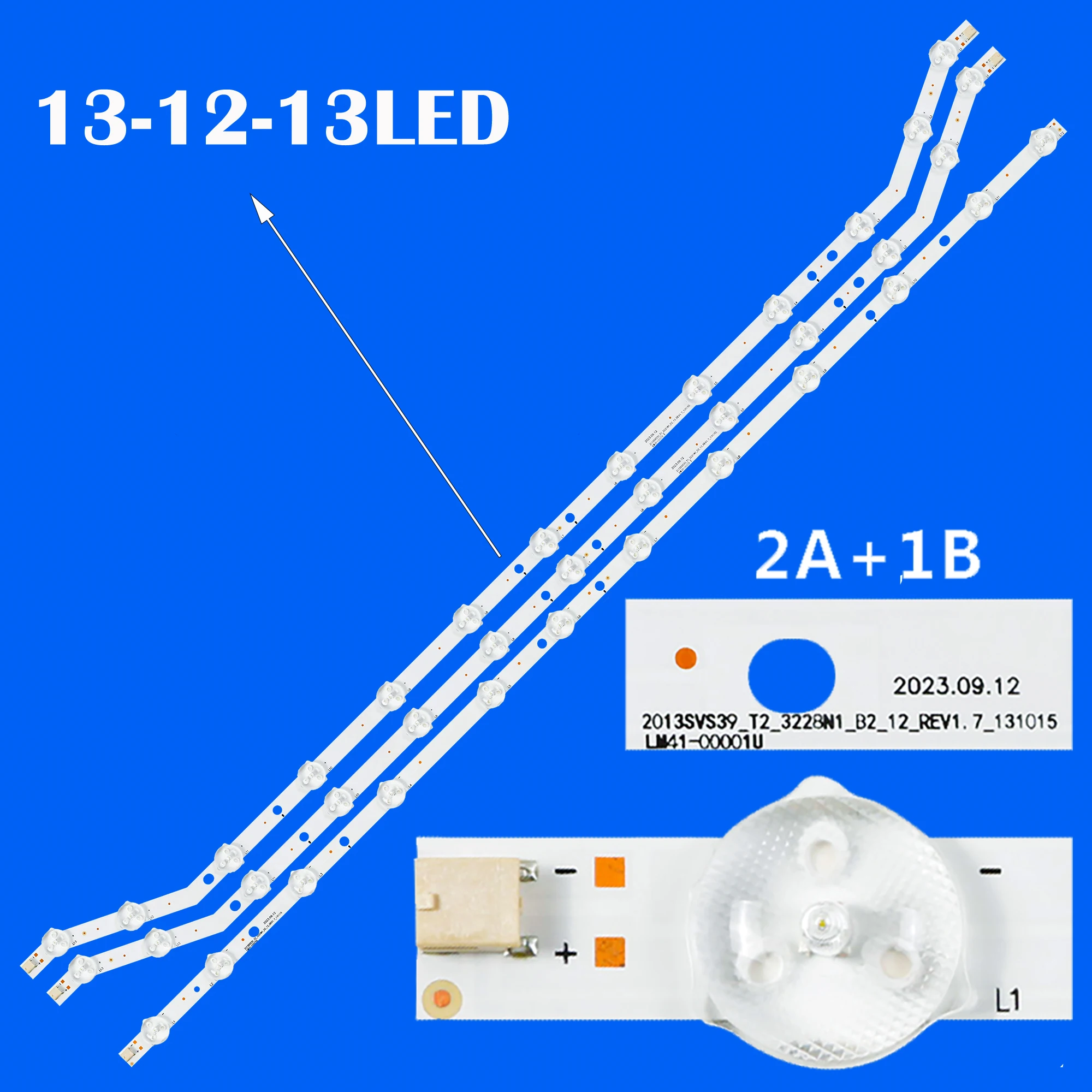 

New 30 pcs/Kit LED strips for UA39EH5003 UA39FH5003 UN39EH5003 UN39FH5000 UN39FH5003 HG39EB460H UN39FH5005 UN39FH5030