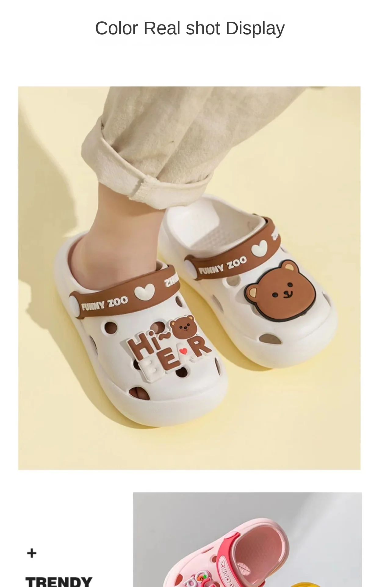 Cartoon Hause Hausschuhe Kinder Mode Nette Weiche Sohlen Nicht-slip Sandalen Sommer Neue Design Schuhe Baby Unisex PVC Runde kopf Hausschuhe – Detail 13