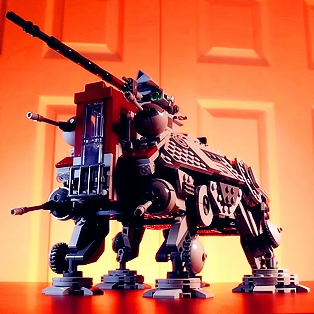 Raum MOC-AT-Roboter Galaxy Heavy Aliens Droid-TE-Walkers Space-Battle Fighters Modell Bausteine