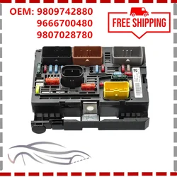 9809742880 9666700480 9807028780 9675879480 New Engine Bonnet Fuse Box Unit Assembly for Peugeot 307 308 408 Citroen C4 BSM R20