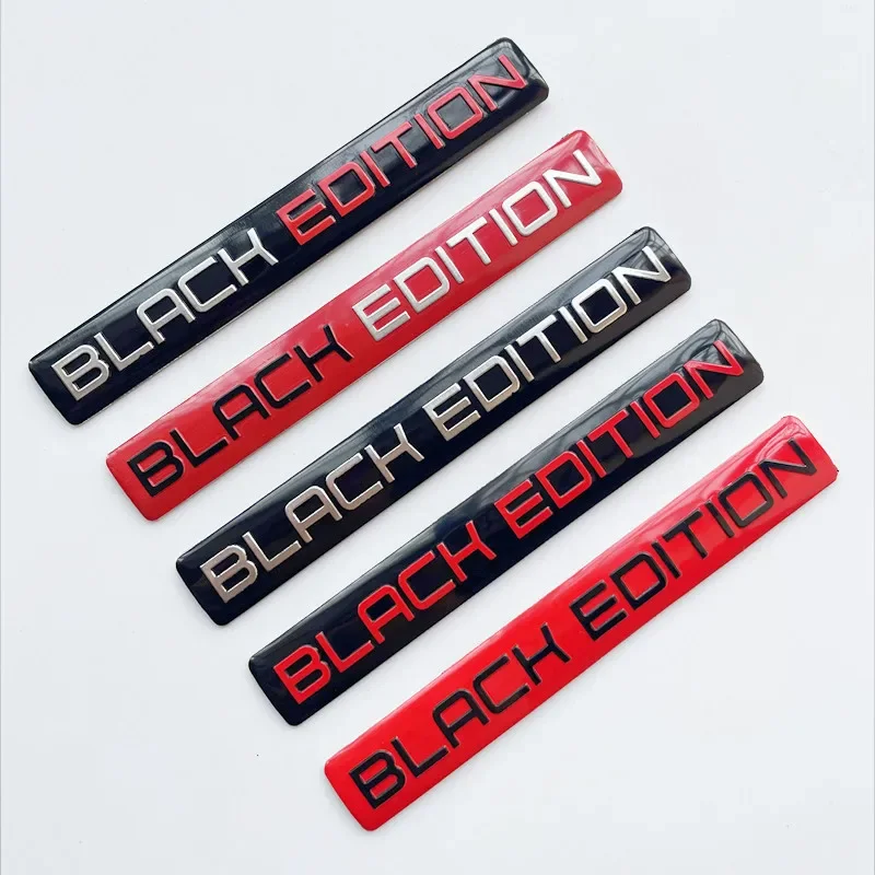 ثلاثية الأبعاد شعار الألومنيوم الأسود طبعة شعار شارة ملصق سيارة لسيارات BMW أودي مرسيدس VW تويوتا هوندا نيسان كيا اكسسوارات #2