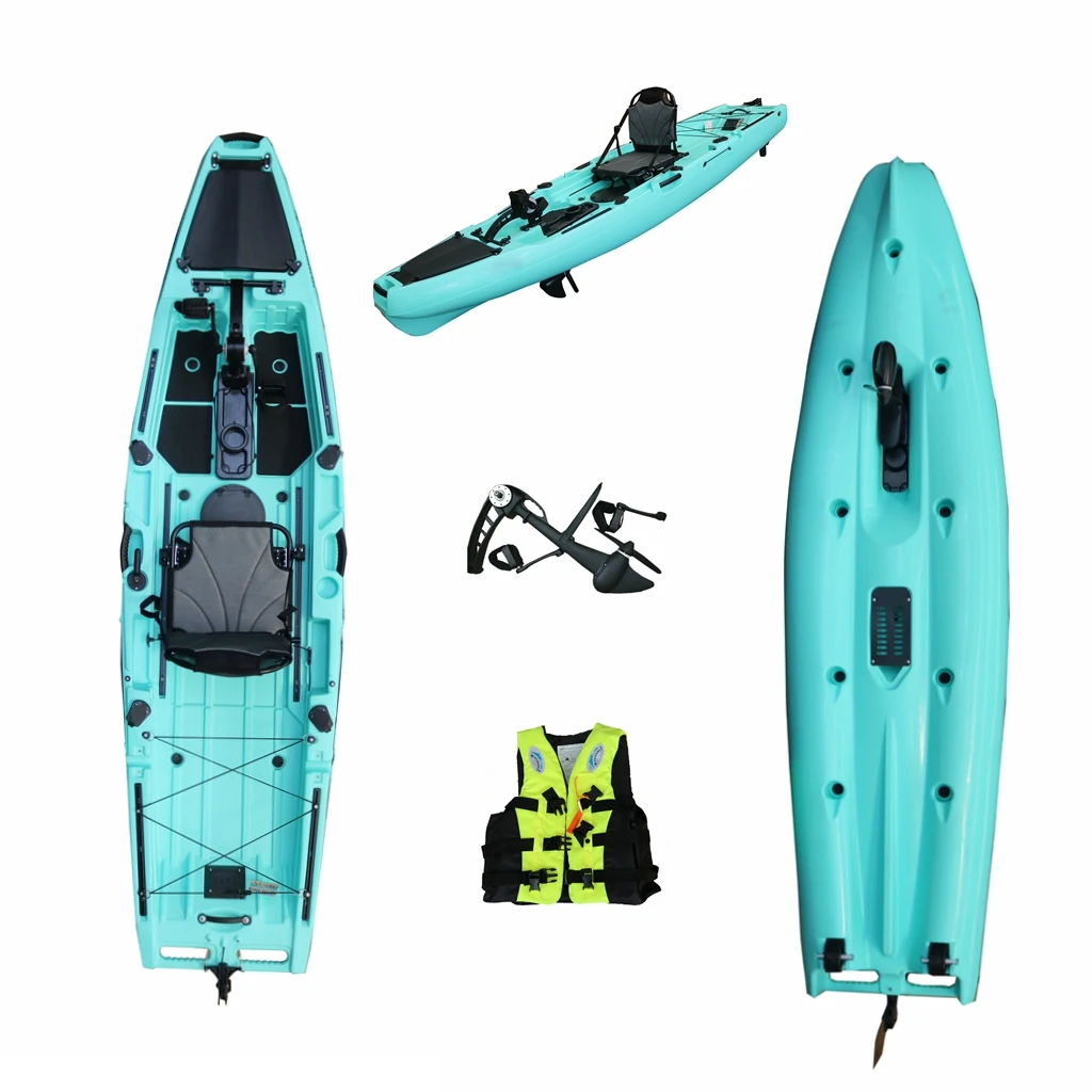 Vicking 10.5FT Fishing Pedal Kayak Single Seat One Person For Sale HDPE Hard Plastic Material Fishing Kayak With Pedal Drive view 5