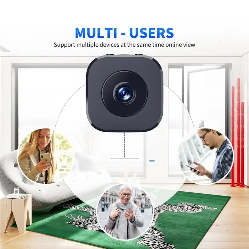 LXYB18B 32G Mini Wifi Smart Monitor Surveillance Camera 32G Wireless Security Nanny Camera Video Voice DV Recorder Indoor Covert