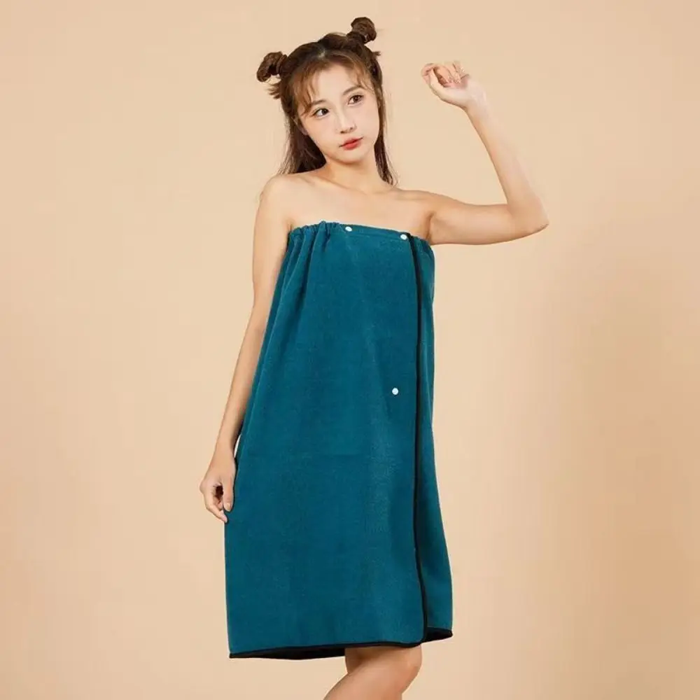 Beach Towel Microfiber Lady Bathrobe Soft Cartoon Bath Skirt Absorbent Thickened Wrap Shower Skirt Home