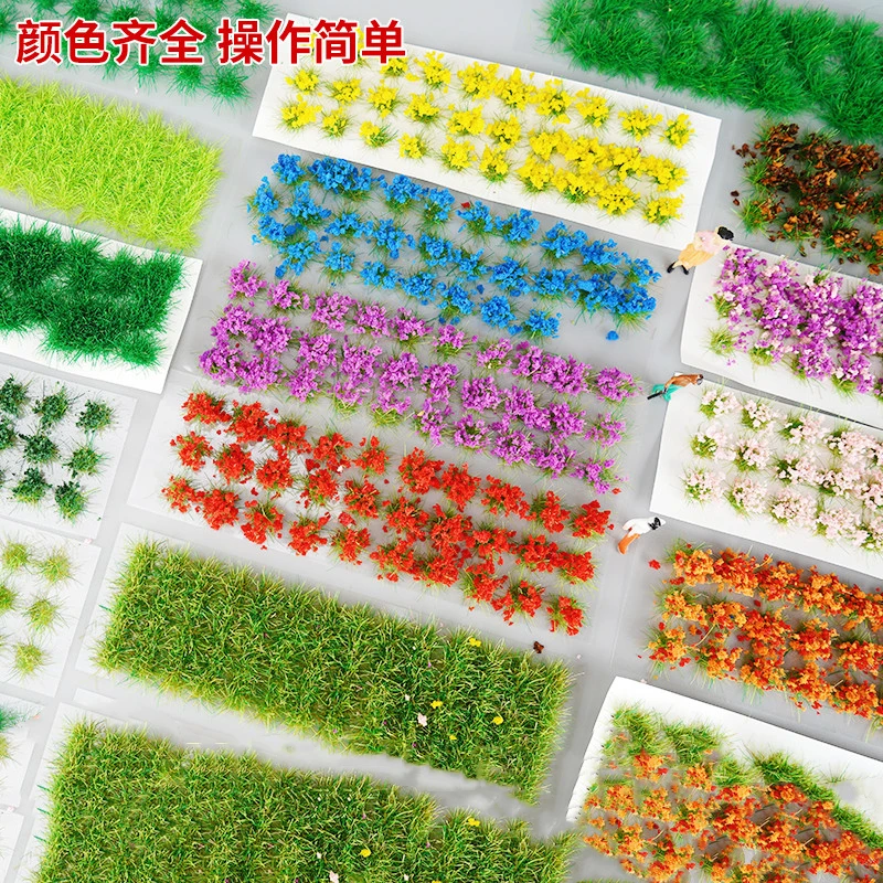 Model Grass Tufts Static Grass Clusters Artificial Vegetation Flocking Sand Table Scenery Micro Landscape DIY Handmade Material