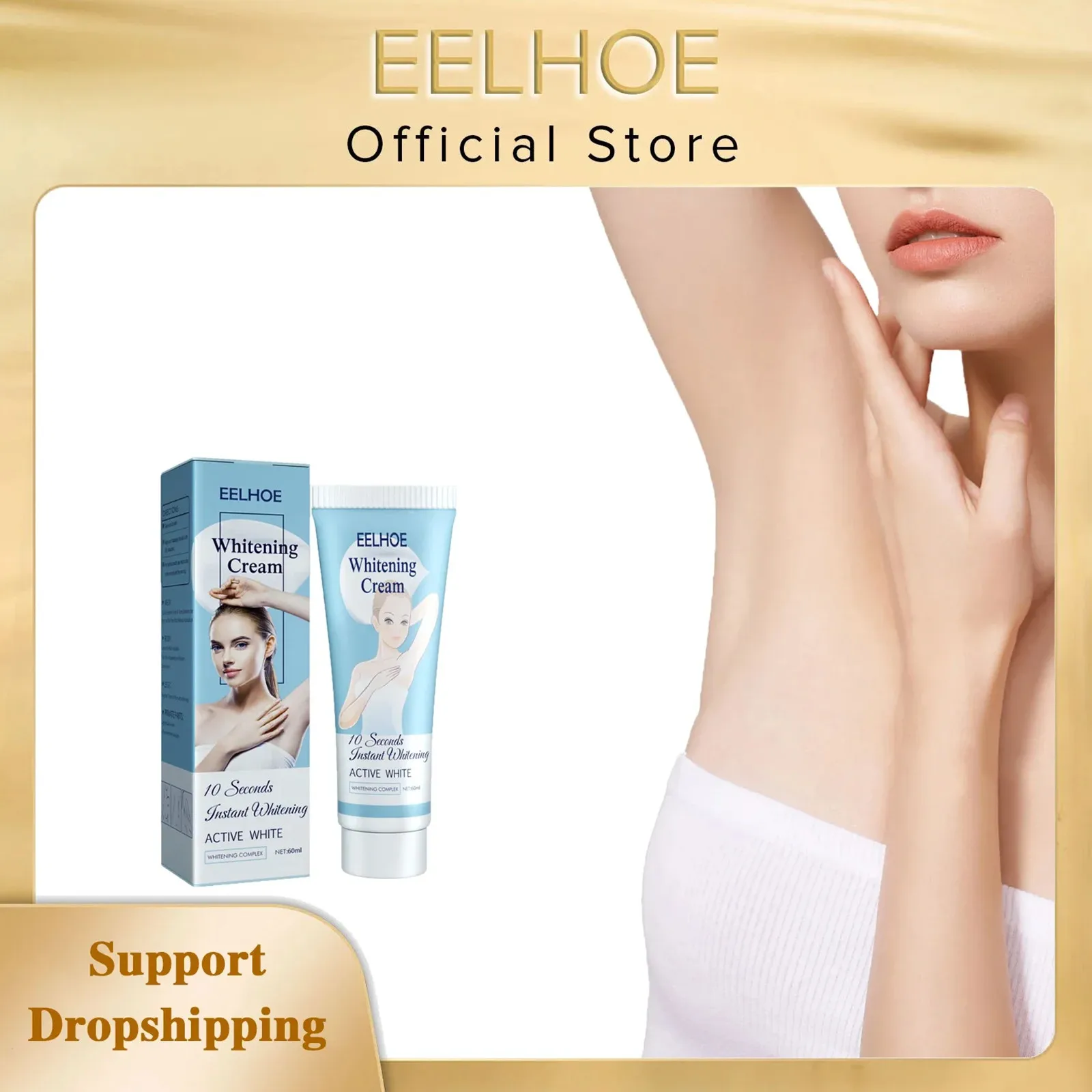 Women Armpit Whitening Cream Underarm Whitening Cream Legs Knees Private Parts Body White Nourishing Brightening Skin Care