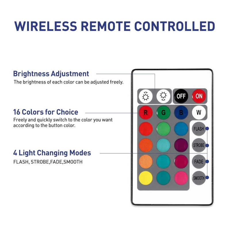 Imagem -05 - Led Bola Luz Pode Ser Escurecido Bola de Luz Recarregável Cor-mudando Globo Orb Lâmpada com Controle Remoto 16 Cores Modos Esfera Luz da Noite