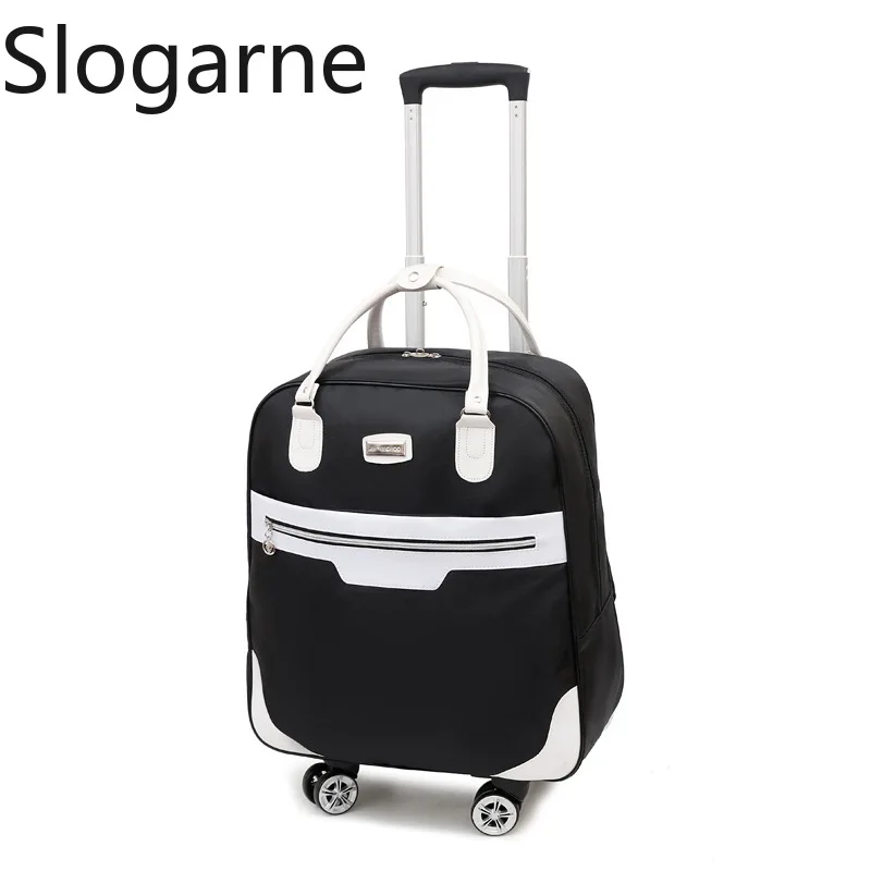 

Women Waterproof Travel Duffels Men Business Trip Bag Oxford Suitcase Students Rolling School Bag New Backpack Trolley Luggages