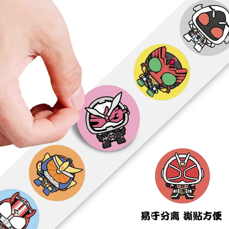 Neue Masked Rider Q Edition Volumen-Aufkleber Cartoon-Muster Kreative Animations-Peripherieprodukte für Schüler Allgemeine Handbücher DIY-Aufkleber – Detail 3