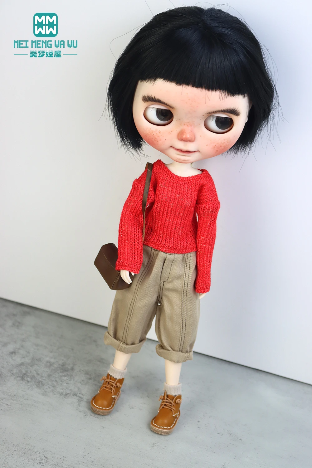 

Мини-модный вязаный свитер подходит для игрушек Blyth OB22 OB24 28 см, подарки