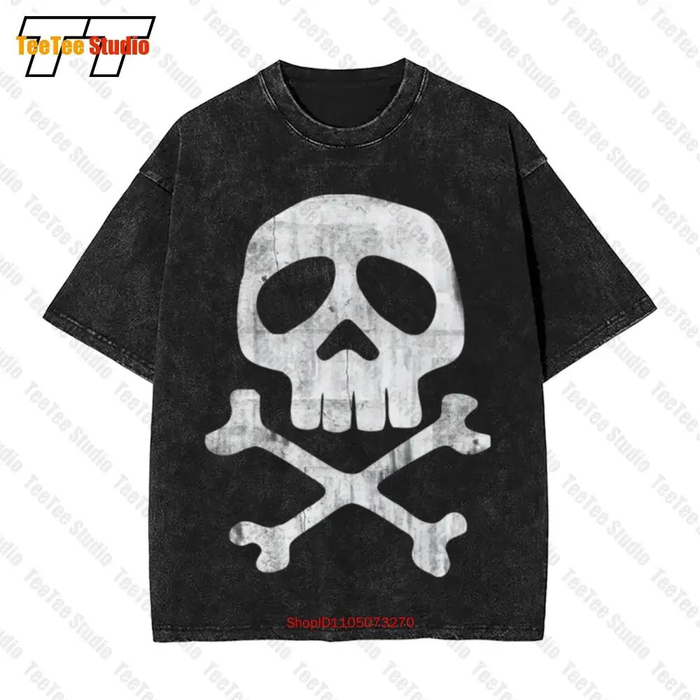Capitan Harlock Teschio Skull Arcadia Jolly Roger Cartoni Vintage Oversized T-Shirt AG8P
