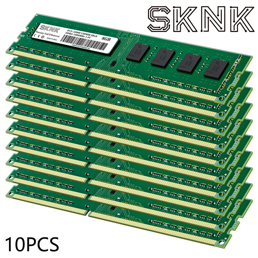 

SKNK DDR3 2GB 4GB 8GB Desktop Memoria Ram 1066 1333 1600 Mhz PC3-8500 PC3-10600 PC3-12800 240Pin 1.5V DDR3 Memory RAM UDIMM