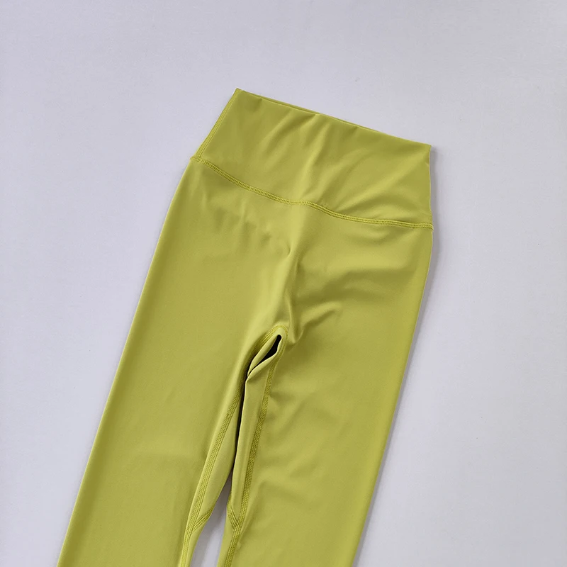 Yoga-Hosen ohne Peinlichkeit und Nacktheit, Damen-Leggings mit hoher Taille und Bauchkontrolle, eng anliegende, nahtlose Fitness-Leggings – Detail 12