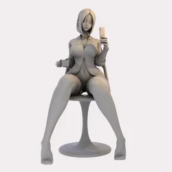 1/24 75mm Resin Figure Model Kit Samsung Mobile Phone Girl Modeling Unassembled and Unpainted DIY Toys Free Shipping