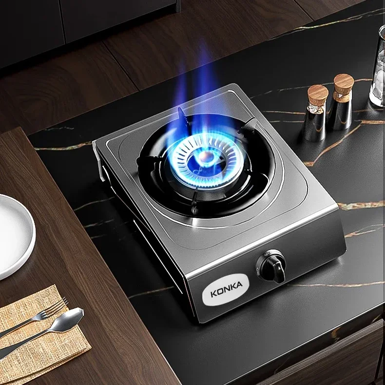 Konka Household Single-burner Desktop Liquefied Gas Stove, Hot and Large Fire for Kitchen, with Trade-in Subsidy