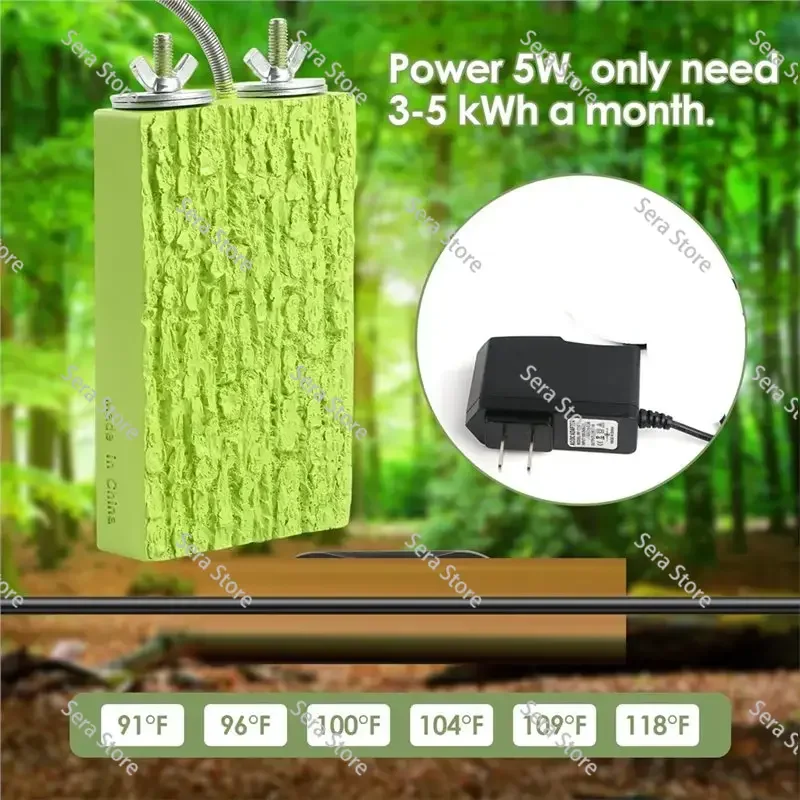 Bird Heater for Cage- Warm Bird Perch with Small Nest, 12V 5W Warmer Stand for Parrots