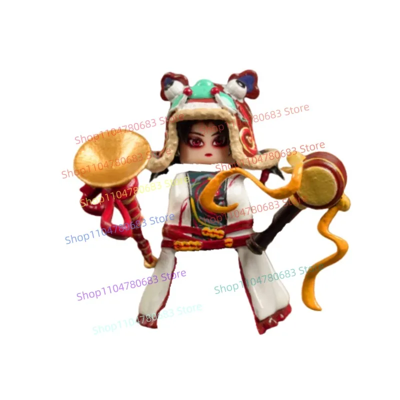 MOC Building Blocks Thunder Warrior Mini Figure Assembly Model Display Anime Cartoon Toy Holiday Gift Collectible